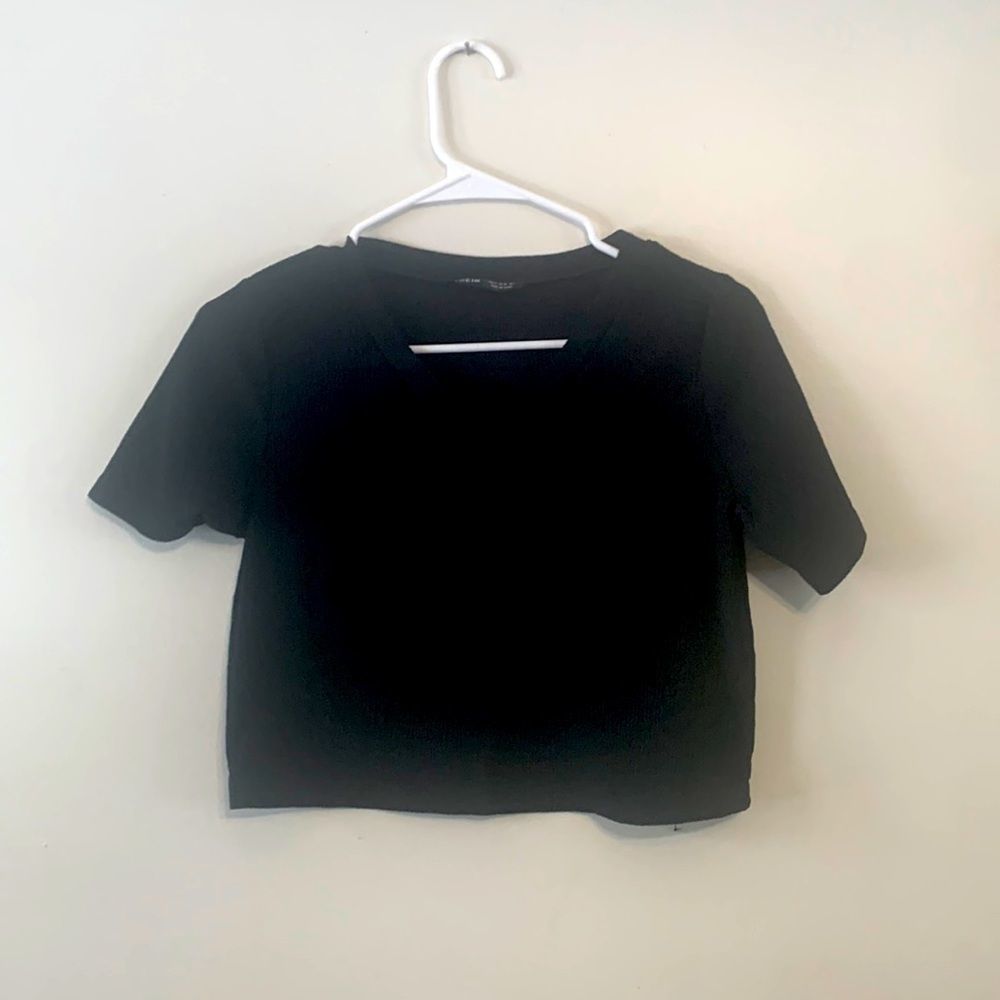 Black Shein Crop Top Size Small